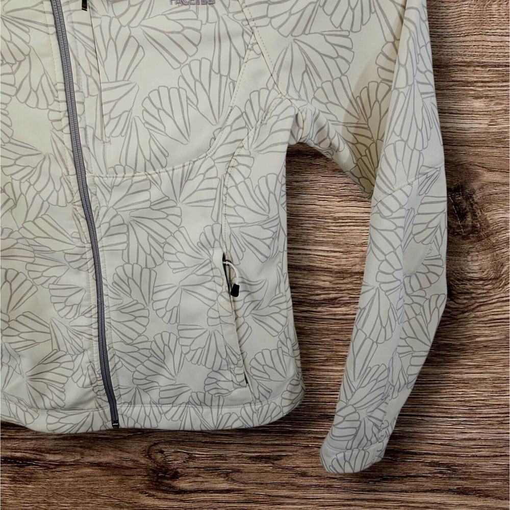 The North Face Jacket Size Medium Women's Apex‎ Barrier Soft Shell Floral White - Picture 6 of 15